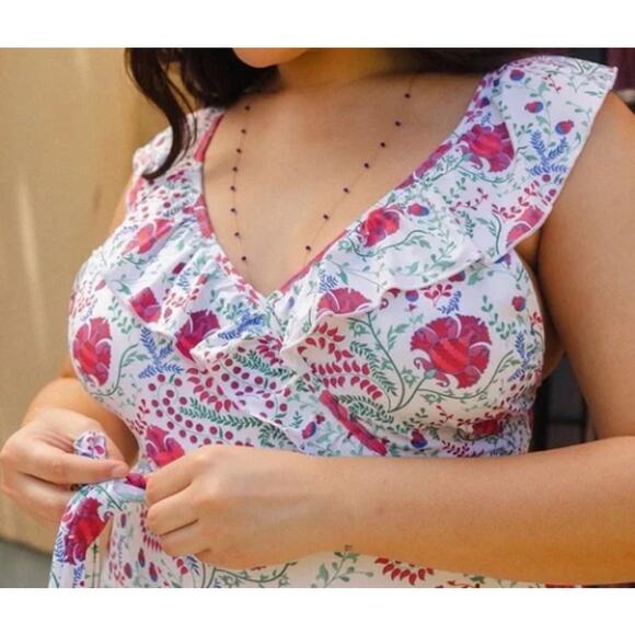 Toluca Swim Isabella Wrap One-Piece Maxi Renaissance | Size Small - Picture 3 of 4